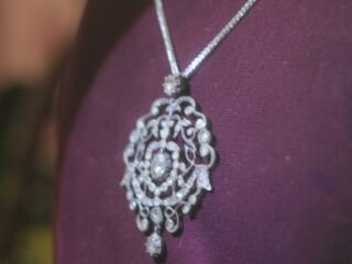 ジョージアンペンダント|約2.5ctダッチローズカットダイヤ(鑑定書付)　【商品番号4711】　　